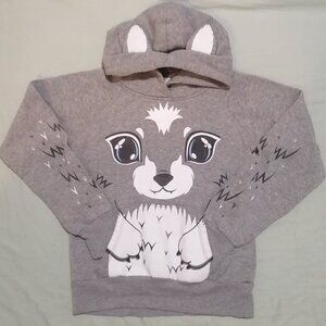 🇨🇦 Urban Kids Animal Character Hoodie, Wolf
